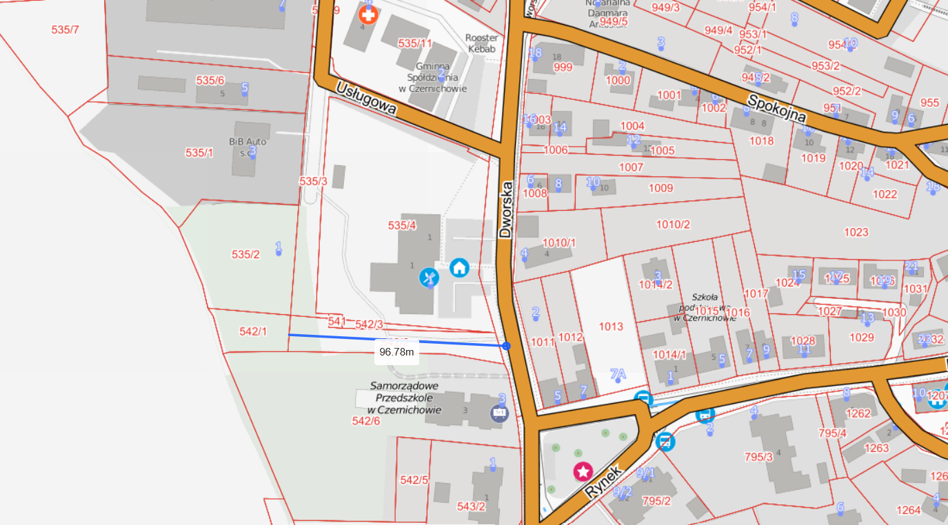 Dworska boczna zamknięcie